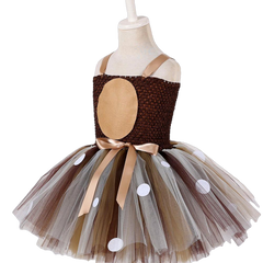 Christmas Deer Baby Girls 1St Birthday Party Dresses - Sheseelady