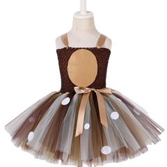 Christmas Deer Baby Girls 1St Birthday Party Dresses - Sheseelady