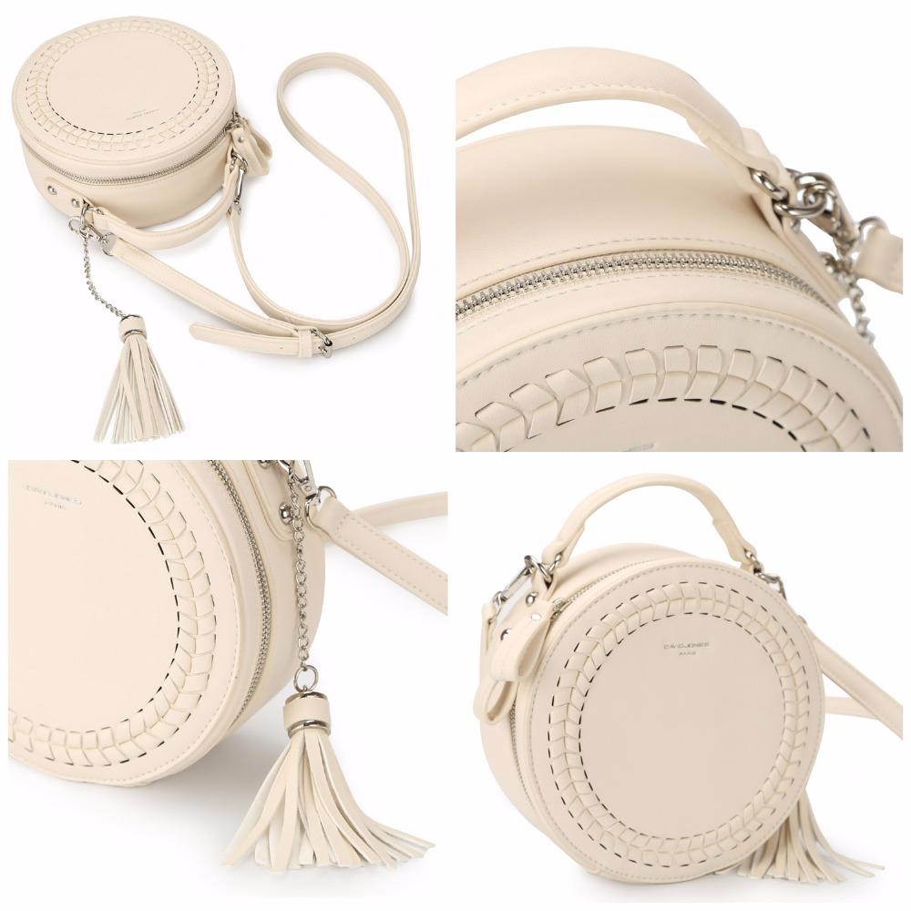 Pu Cute Criss-Cross Knitting Round Bag With Small Strap