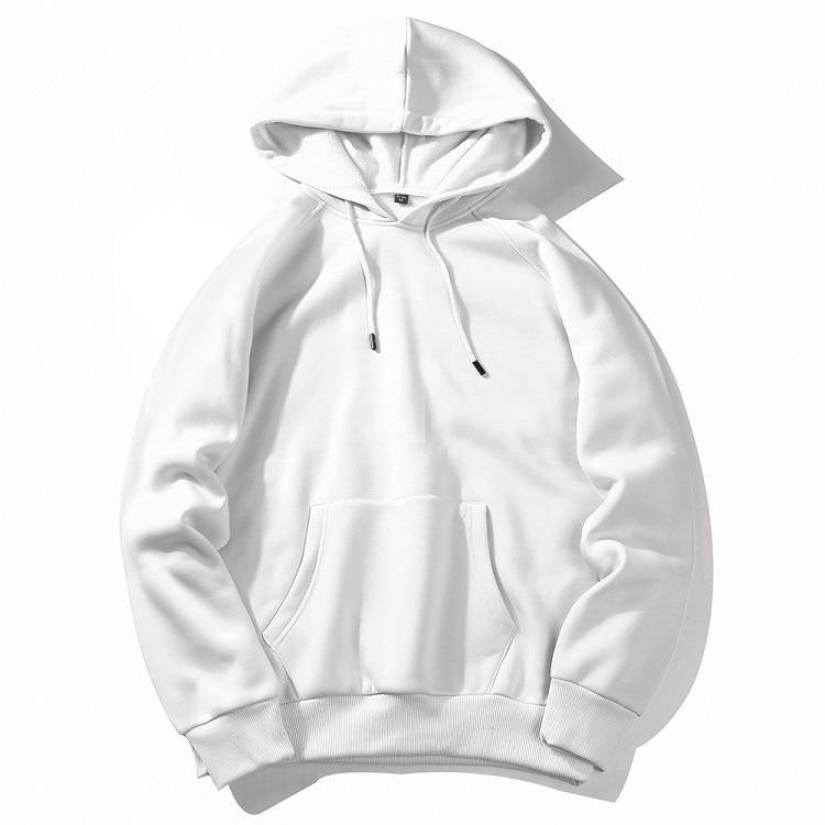 Warm Fleece Hoodies Men Sweatshirts Spring Autumn Hip Hop Streetwear