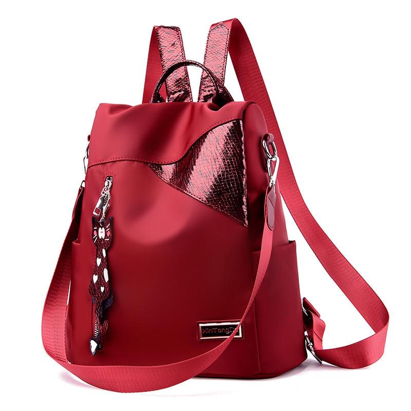 Women Oxford Cloth Shoulder Bag School Bags for Teenage Girls Light Ladies Travel