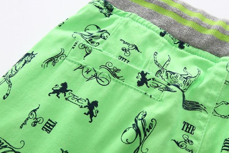 Cartoon Printed Horse Summer Shorts For Unisex Kids - Sheseelady