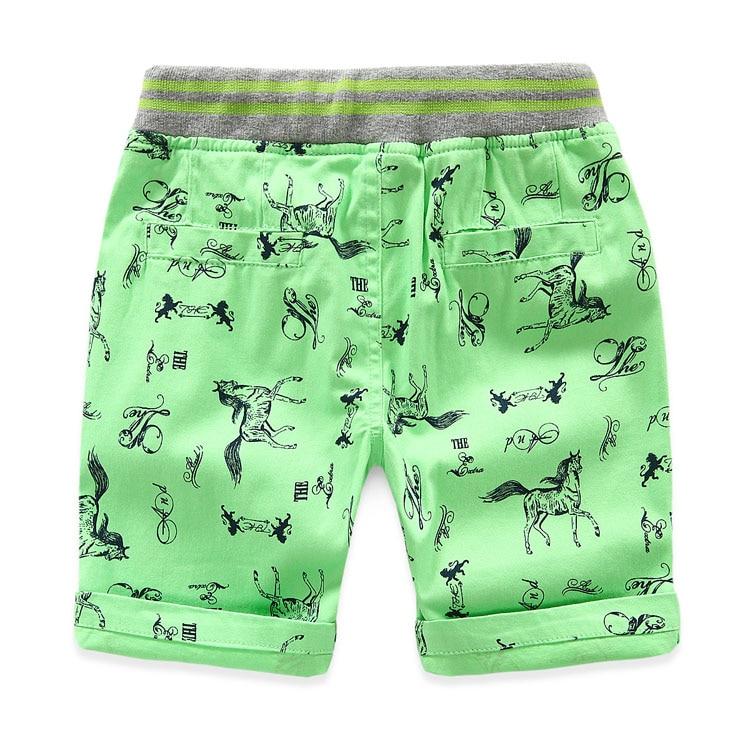 Cartoon Printed Horse Summer Shorts For Unisex Kids - Sheseelady