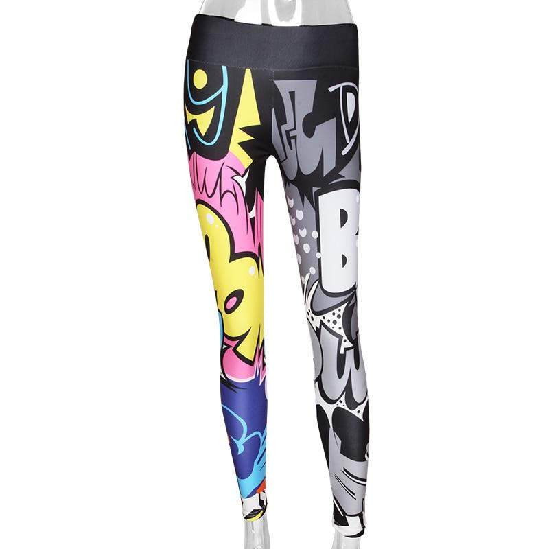 Women Digital Printing Workout Leggings High Waist Push Up