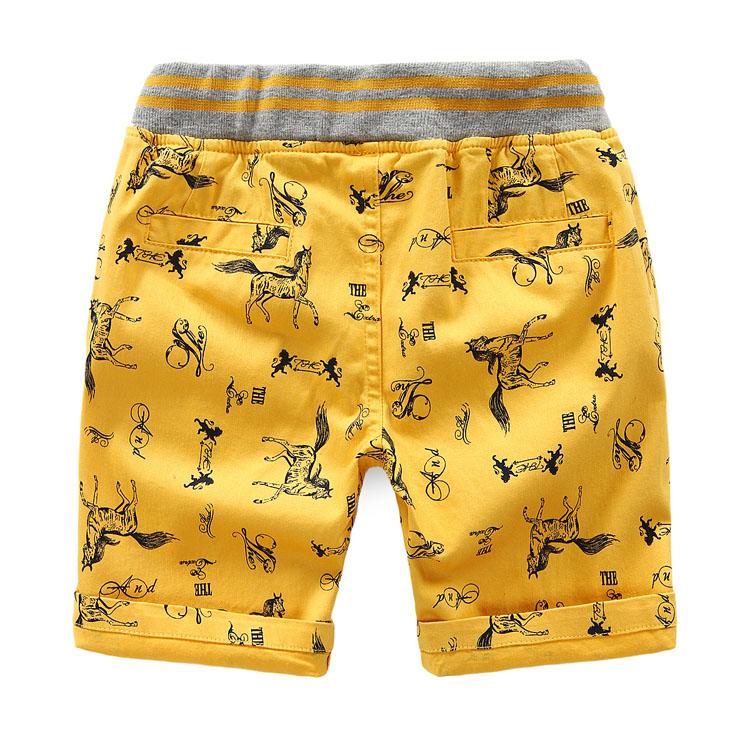 Cartoon Printed Horse Summer Shorts For Unisex Kids - Sheseelady