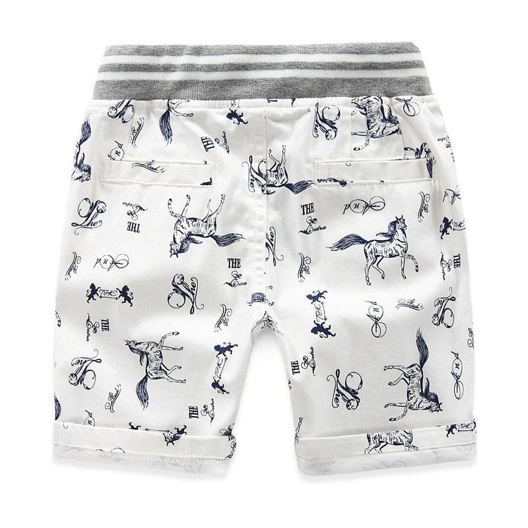 Cartoon Printed Horse Summer Shorts For Unisex Kids - Sheseelady