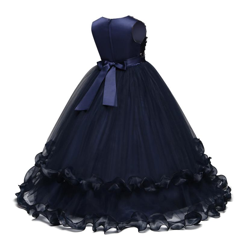 Wedding Party Formal Ball Gown And Embroidery Dresses For Girls