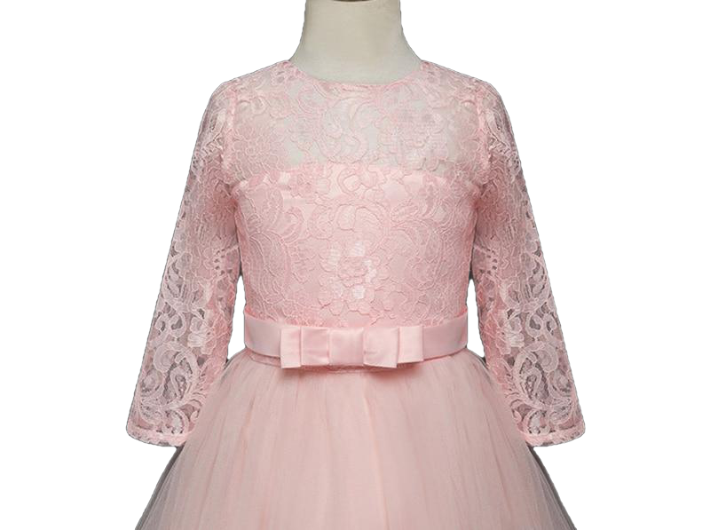 Girls' Long Evening Party Wedding Dress