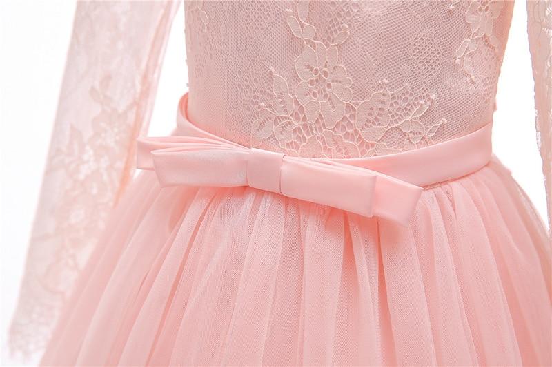 Girls' Long Evening Party Wedding Dress