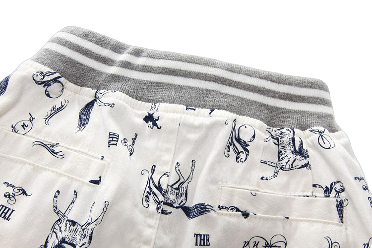 Cartoon Printed Horse Summer Shorts For Unisex Kids - Sheseelady