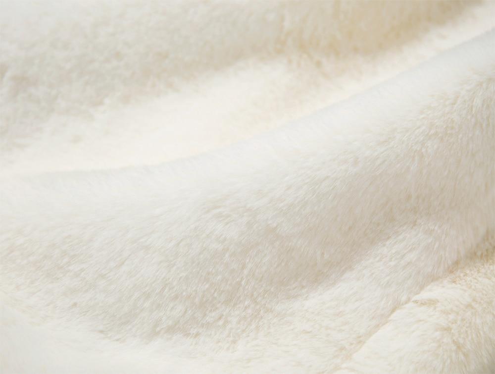 Thick Lambswool Winter Women Jacket Faux Fur Wool Coats Back Zippers