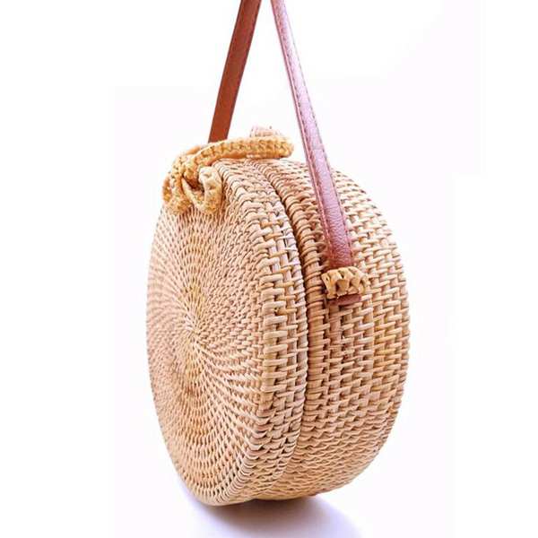 Women Handmade Straw Cross Body Bag Bohemia