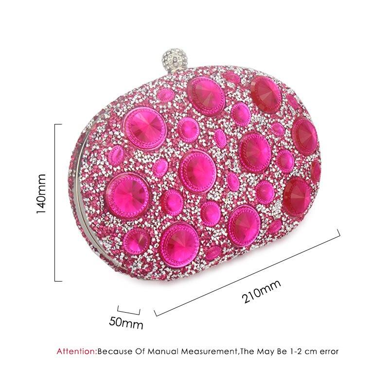 Women Evening Bags Metal Wedding Party Crystal Clutch Handbags Formal Wallets