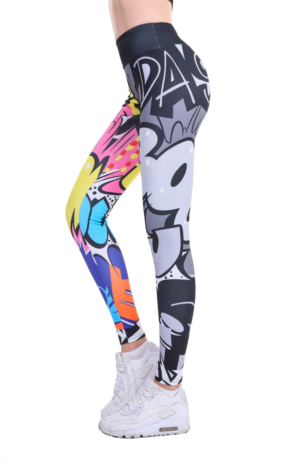 Women Digital Printing Workout Leggings High Waist Push Up