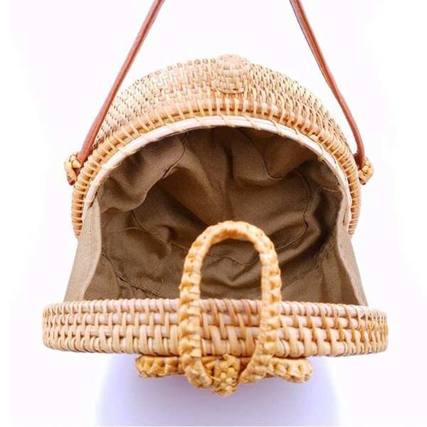 Women Handmade Straw Cross Body Bag Bohemia