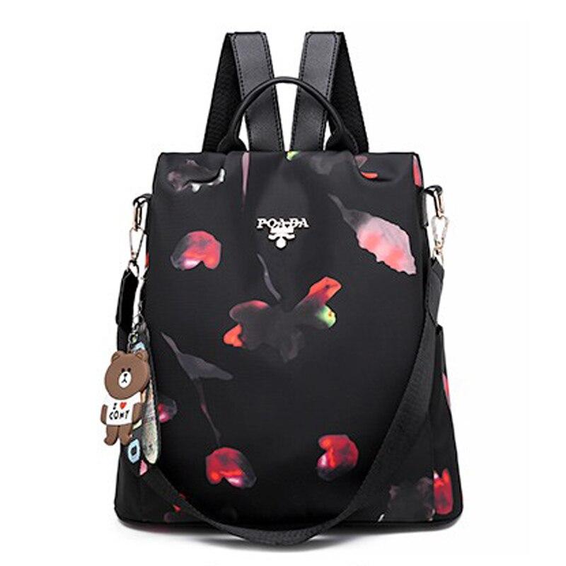 Women Oxford Cloth Shoulder Bag School Bags for Teenage Girls Light Ladies Travel