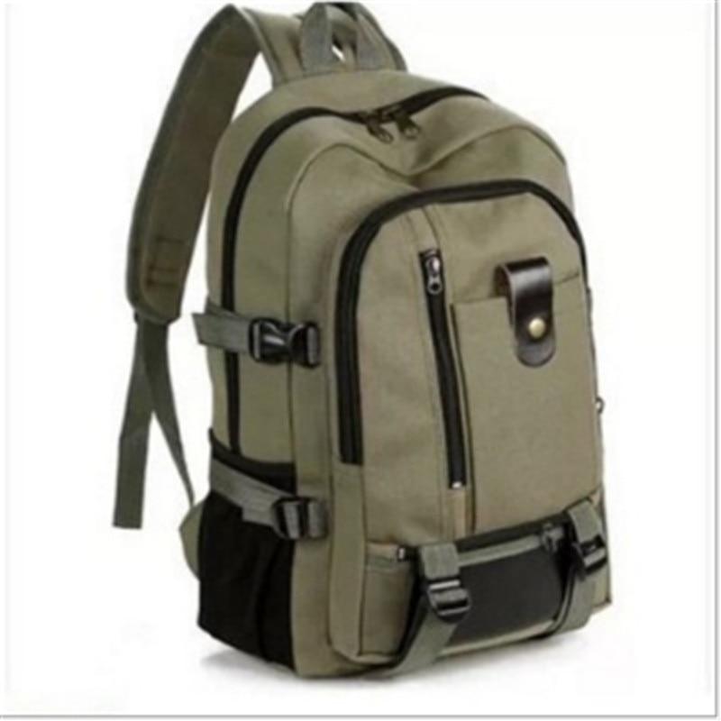 Men Vintage Canvas Backpack Rucksack Travel Sport Schoolbag Camping Bag