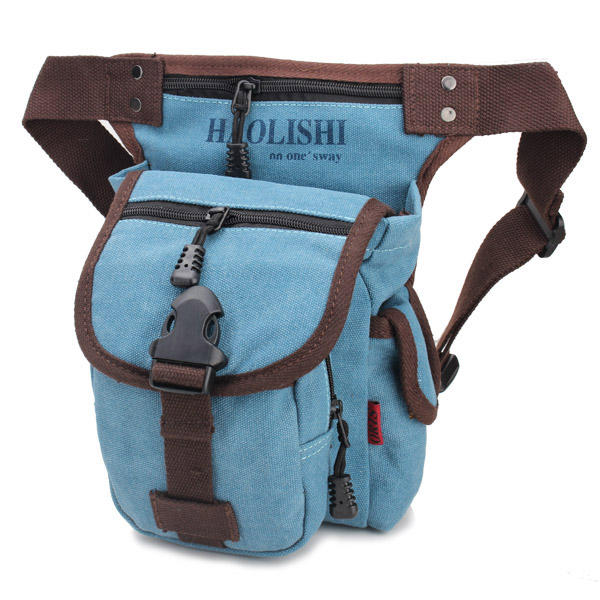 Men Women Casual Canvas Outdoor Sports Waist Bag Camera Bag