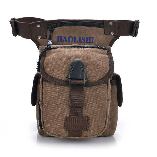 Men Women Casual Canvas Outdoor Sports Waist Bag Camera Bag