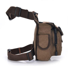 Men Women Casual Canvas Outdoor Sports Waist Bag Camera Bag