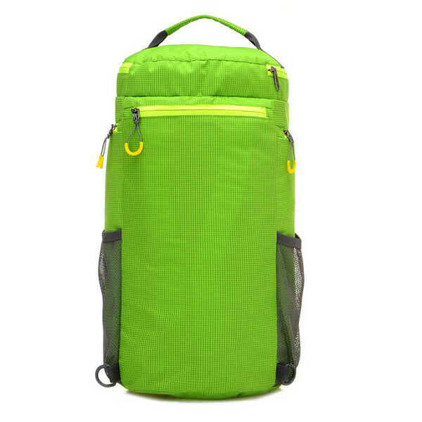 Men Women Waterproof Cylindrical Bag Collapsible Shoulder Bag Backpack