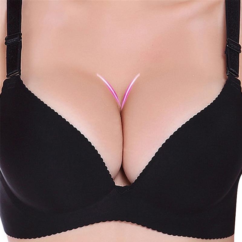 Sexy Deep U Cup Bras For Women Push Up Lingerie Seamless Bralette Backless Plunge Intimates