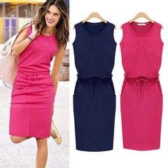 Casual Sleeveless Sundress for Holidays & Parties