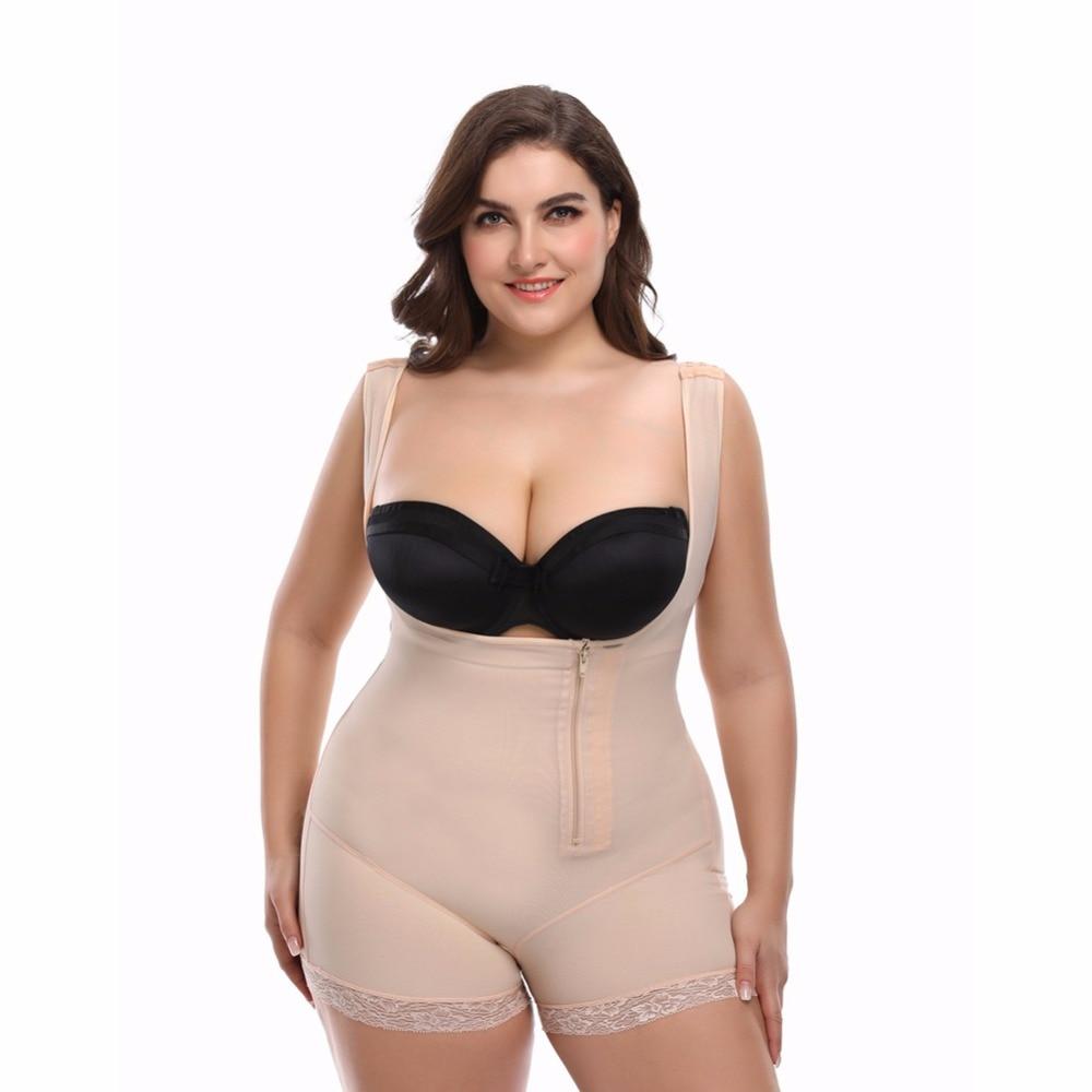 Full Body Shaper Shapewear Powernet Slimming Briefs Butt Lift Tummy Control Waist Trainer Plus Size