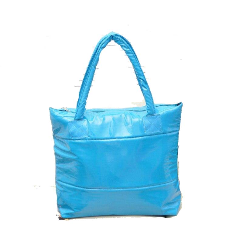 Fashion Handbag Single Shoulder Tote Women Space Pad Cotton Feather Down Bag Bucket Handbag