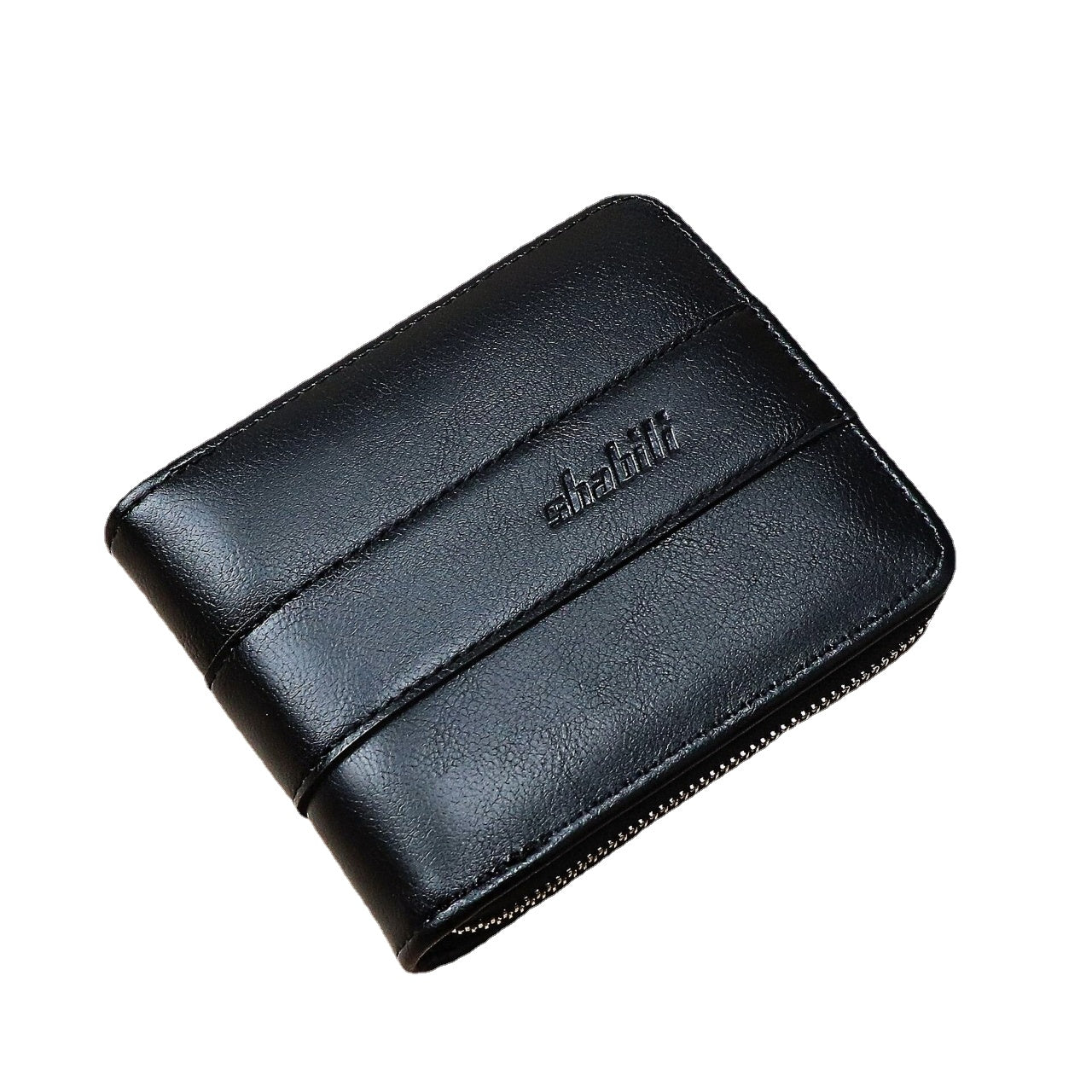 Men Faux Leather Retro Classical Wax Leather Multi-slot Card Holder Wallet