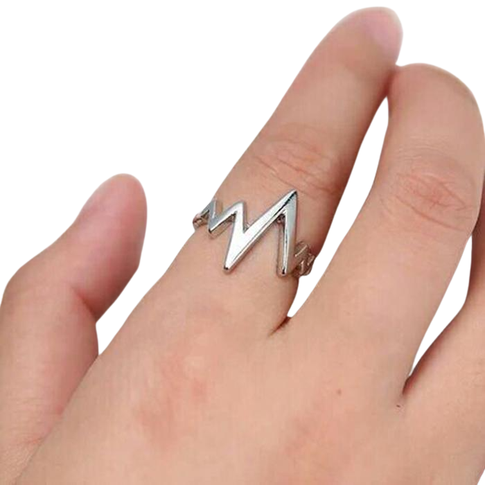 Alloy Fashion Popular Ecg Wave Couples Rings