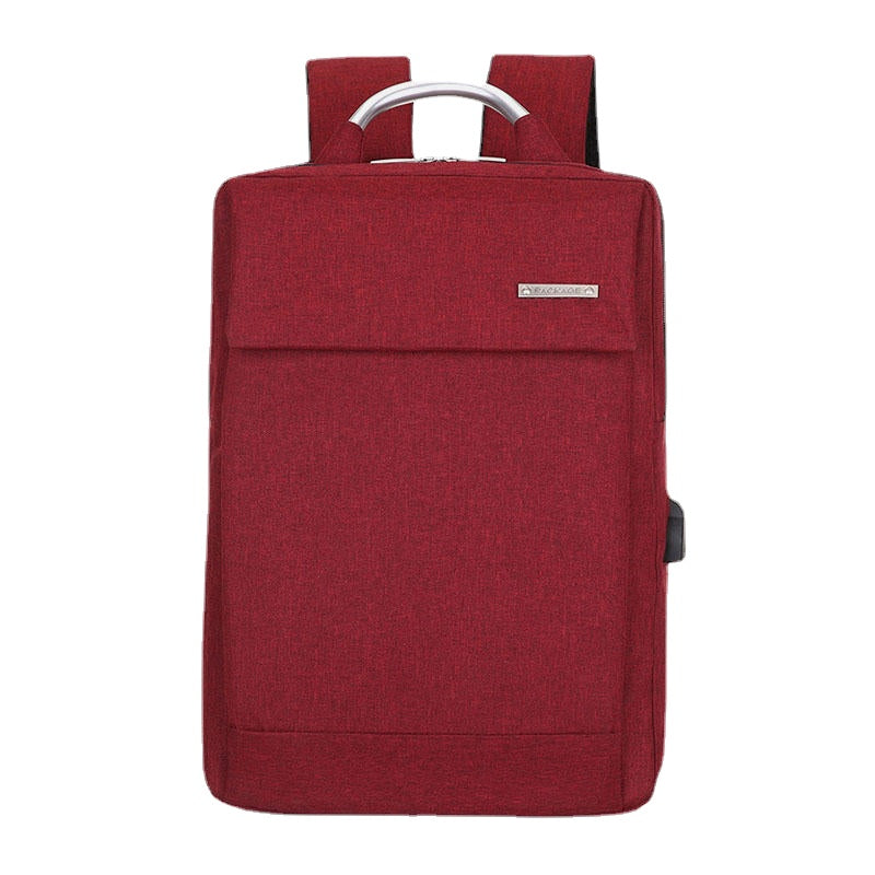 Men Women Large Capacity USB Computer Backpack