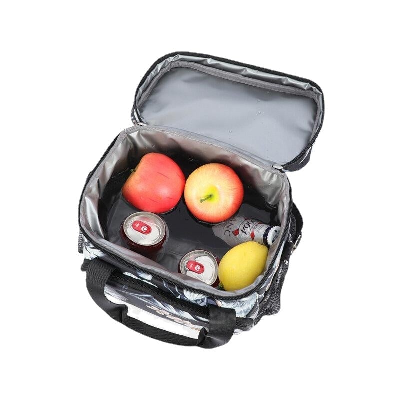 Women Multifunction Waterproof Print Lunch Box Crossbody Bag