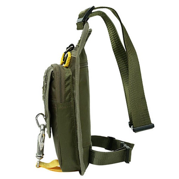 Men Waterproof Multifunctional Outdoor Sport Riding Climbing Leg Bag Chest Shoulder Crossbody