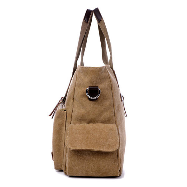 Men's Large Capacity Canvas Crossbody Bag for Outdoor Travel