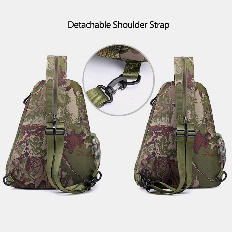 Men Camouflages Multifunction Large Capacity Waterproof Sport Chest Bag Shoulder Bag Crossbody Bag Backpack