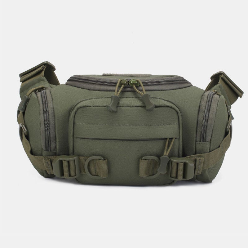 Men Canvas Camouflage Outdoor Tactical Sport Riding Waist Bag Shoulder Chest