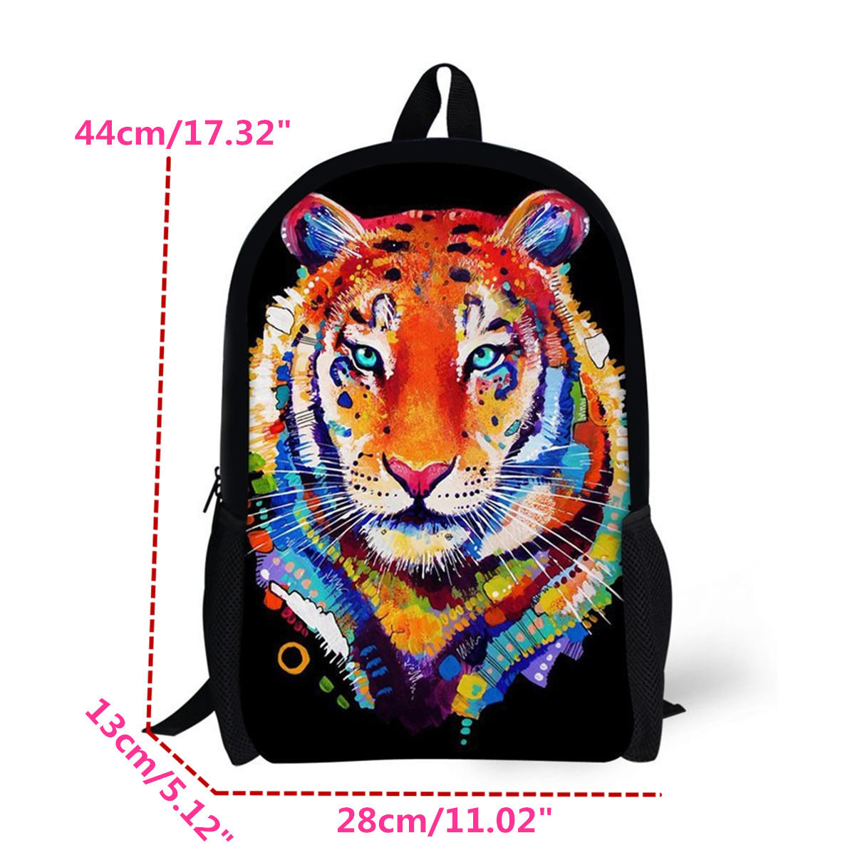 Men 3D Animal School Backpack Girls Boys Cartoon Student Travel Bag Hot