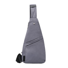 Men Polyester Large Capacity Multi-pocket Waterproof Casual Crossbody Bag Chest Bag Sling Bag