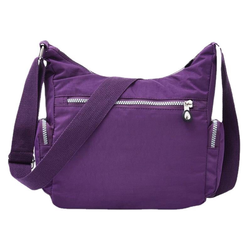 Women Waterproof Multi-pocket Solid Casual Crossbody Bag Shoulder Bag