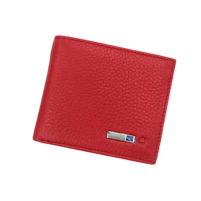 Men Vintage Genuine Leather Card Holder Wallet