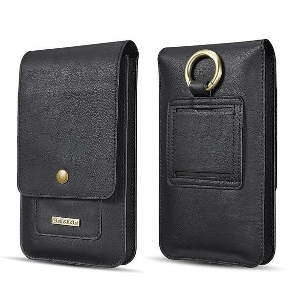 Men Faux Leather Vintage Card Holder Waist Bag Phone