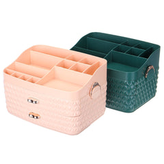 Dustproof Cosmetic Storage Box with Drawer Large Capacity Desktop Furnishings Organizer Home Desk Sundries Storage