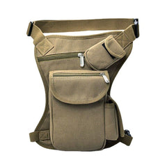 Men Canvas Camouflage Tactical Outdoor Multifunction Casual Travel Sport Fishing Gear Bag Waist Leg For Riding Cycling