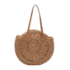 women summer beach large capacity straw woven handbag tote bag