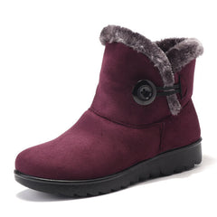 Women Buckle Comfortable Keep Warm Soft Ankle Snow Boots