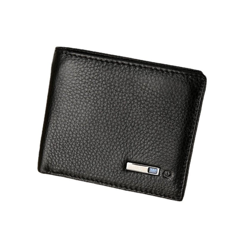 Men Vintage Genuine Leather Card Holder Wallet