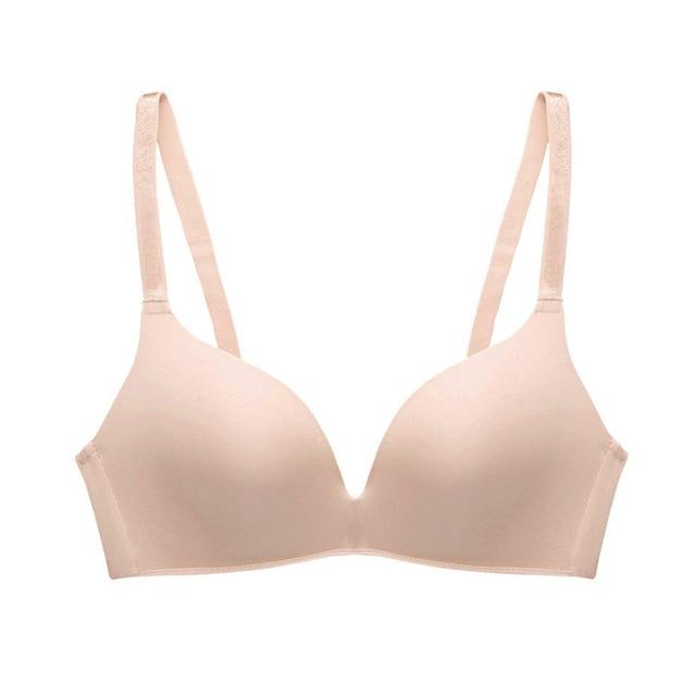 Women Seamless Push Up Bras No Wire Brassiere A B Cup Underwear