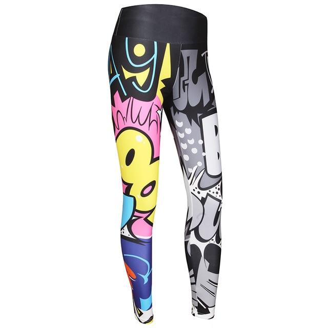 Women Digital Printing Workout Leggings High Waist Push Up