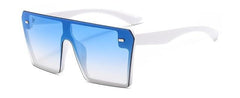 Oversize Square Sunglasses Women Fashion Flat Top Gradient Glasses